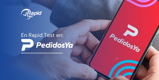 Rapid Test ahora disponible en la app PedidosYa