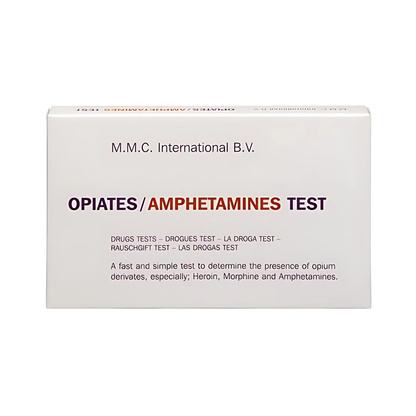 KIT10 - TEST DE CAMPO PARA DETECTAR ANFETAMINAS Y OPIACEOS