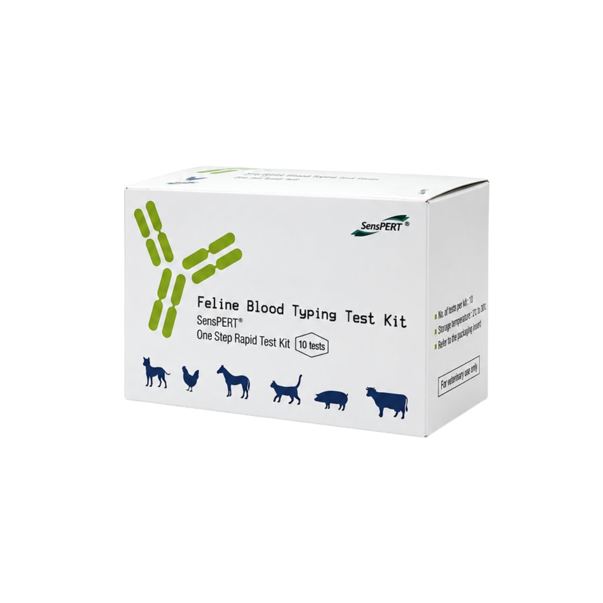 Kit 10 Test Tipificación Sanguínea Felina