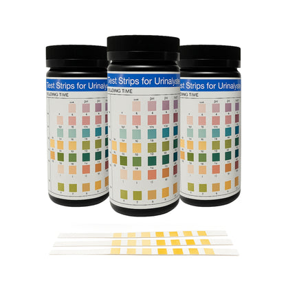 PACK X 3 - KIT100 - TEST CINTA EN ORINA 10 PARAMETROS