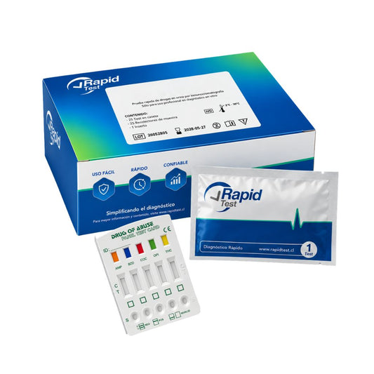 Kit 25 Test Multi 5 Drogas con Gotario - Orina