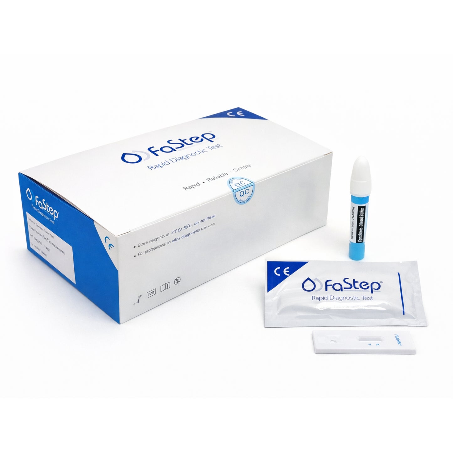 Kit 25 Test Rotavirus + Adenovirus - Heces