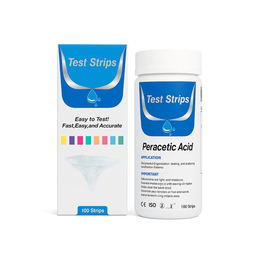 Kit 100 Test Ácido Peracético Potencia 0-2000ppm - Presentación del producto - RapidTest Chile