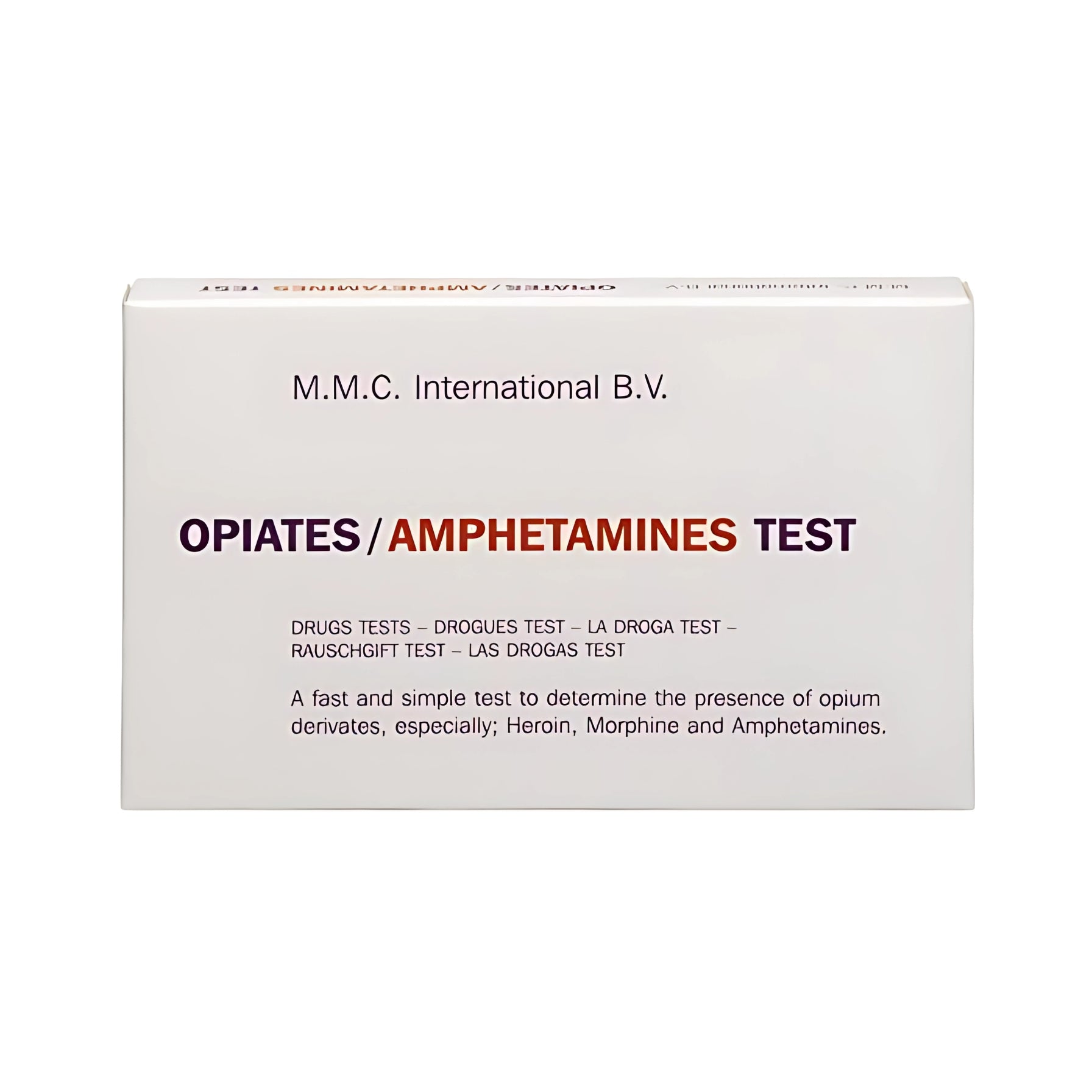 Kit 10 Test Campo Anfetaminas + Opiáceos - Presentación del producto - RapidTest Chile