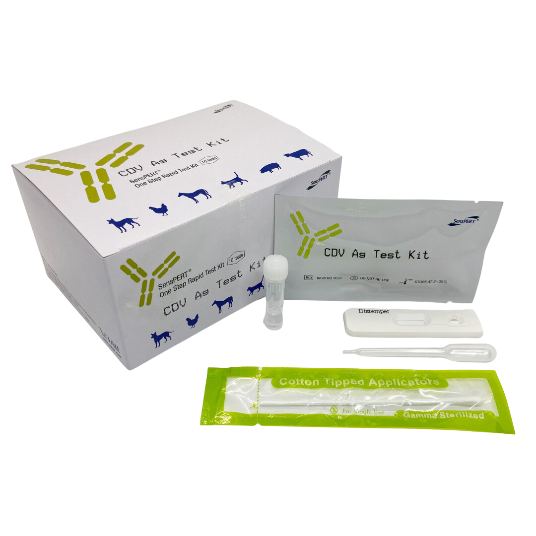 Kit 10 Test Distemper Canino Nasal/Ocular - Presentación del producto - RapidTest Chile
