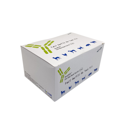 Kit 10 Test Inmunodeficiencia + Leucemia Felina en Sangre - Vista del cassette - RapidTest Chile