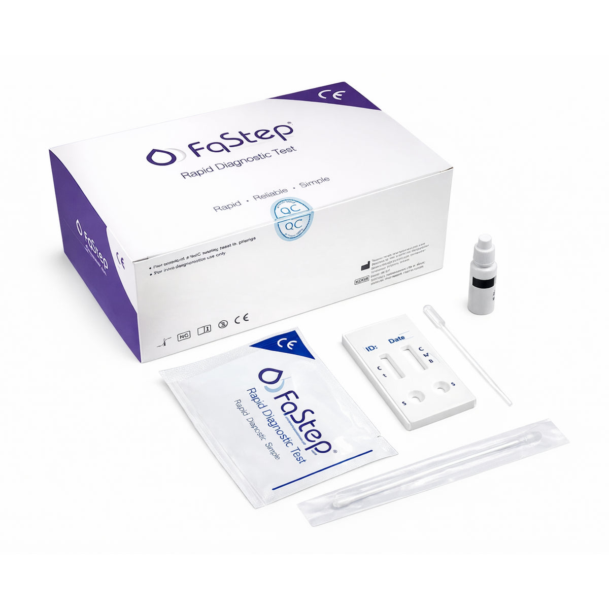 Kit 20 Test Influenza A/B + COVID-19 - Nasal