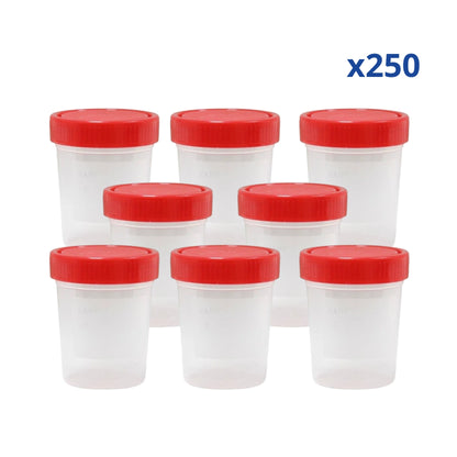Kit 250 Frascos Toma de Muestra 100ml