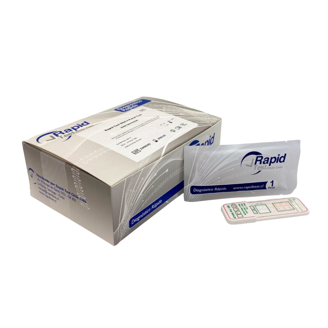 Kit 25 Test Multi 2 Drogas en Orina - RapidTest Chile