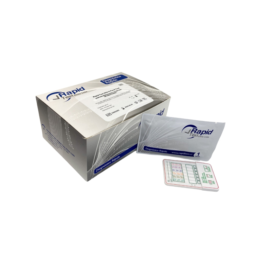 Kit 25 Test Multi 6 Drogas en Orina - Presentación del producto - RapidTest Chile