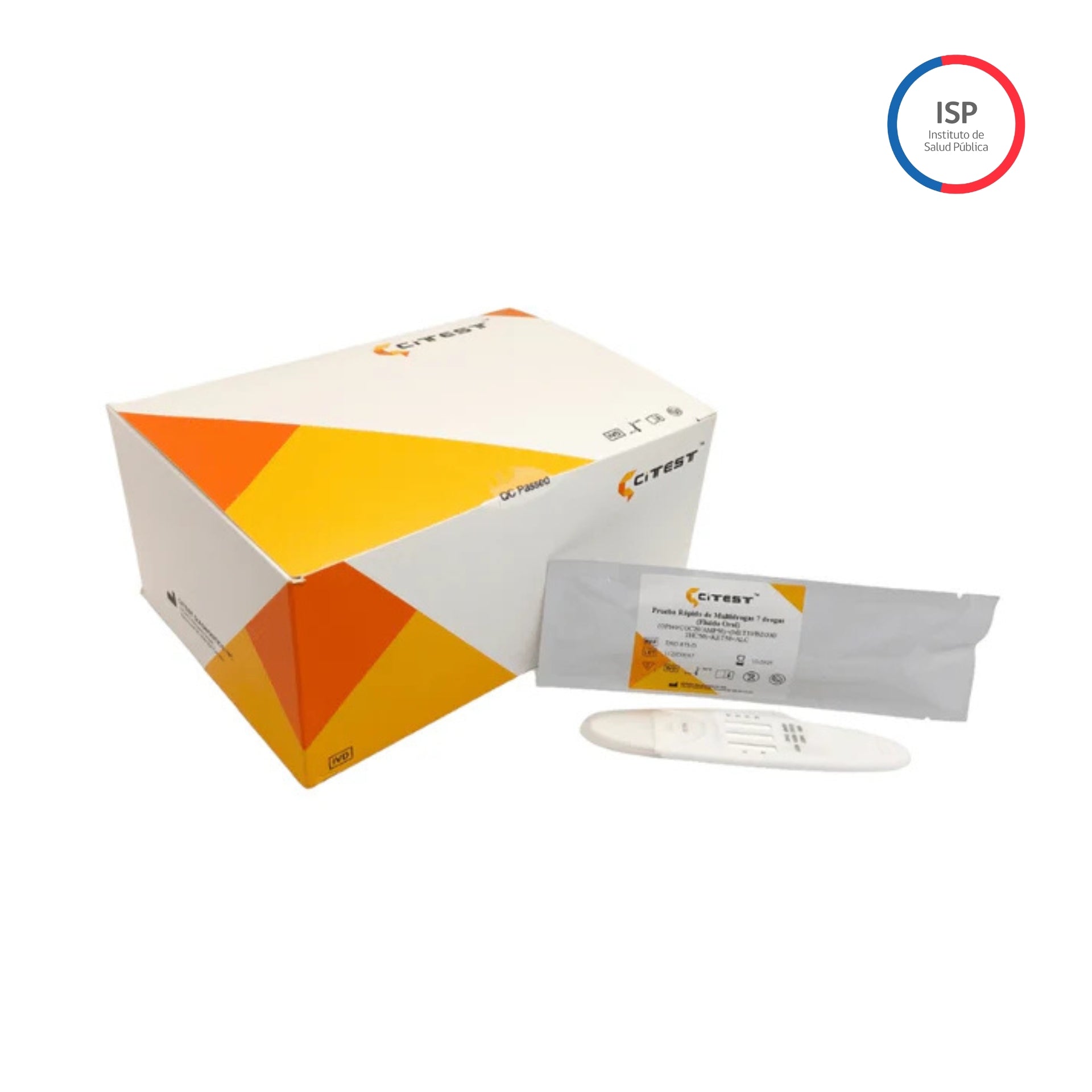 Kit 25 Test Multi 7 Drogas + Alcohol en Saliva - Presentación del producto - RapidTest Chile