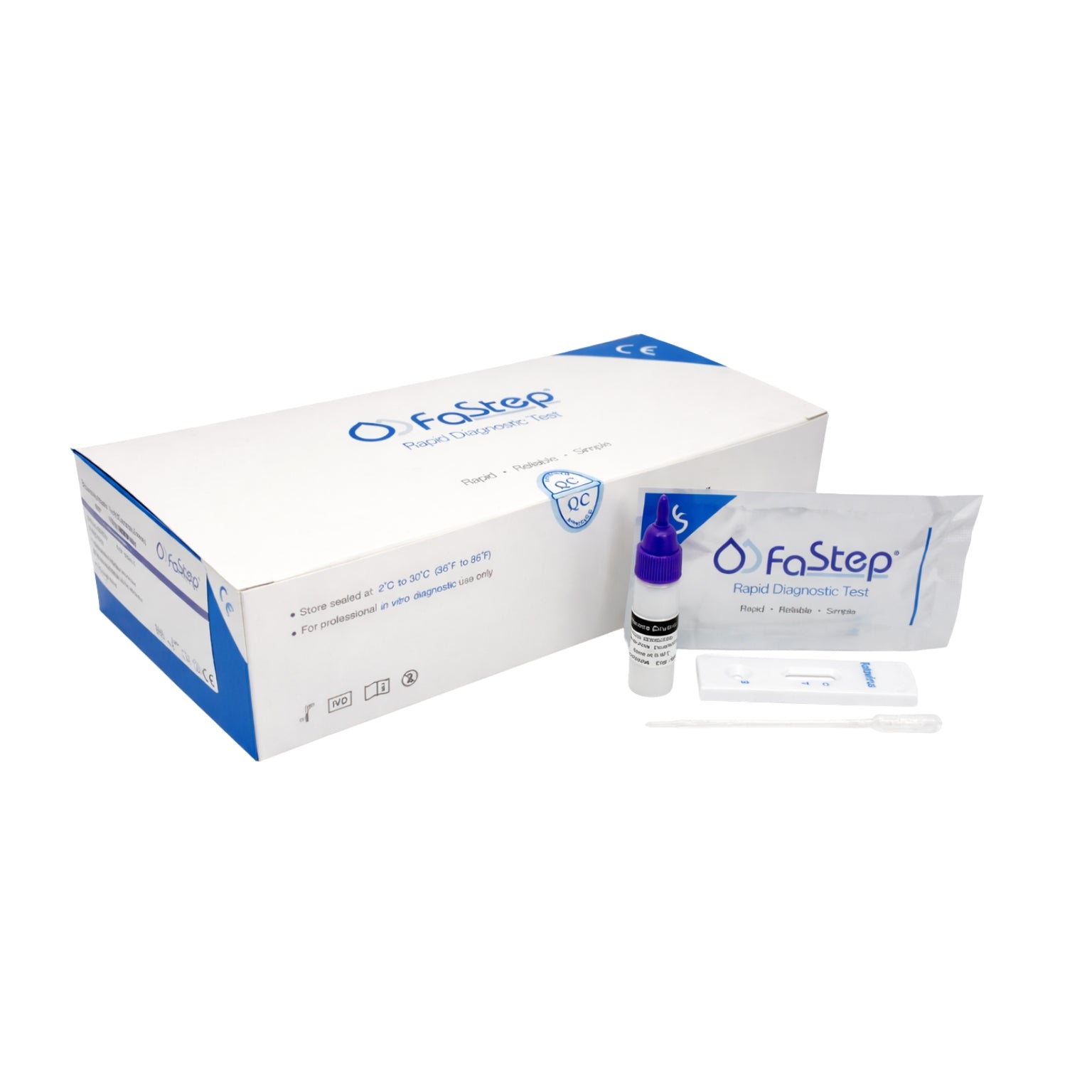 Kit 25 Test Rotavirus en Heces - Presentación del producto - RapidTest Chile