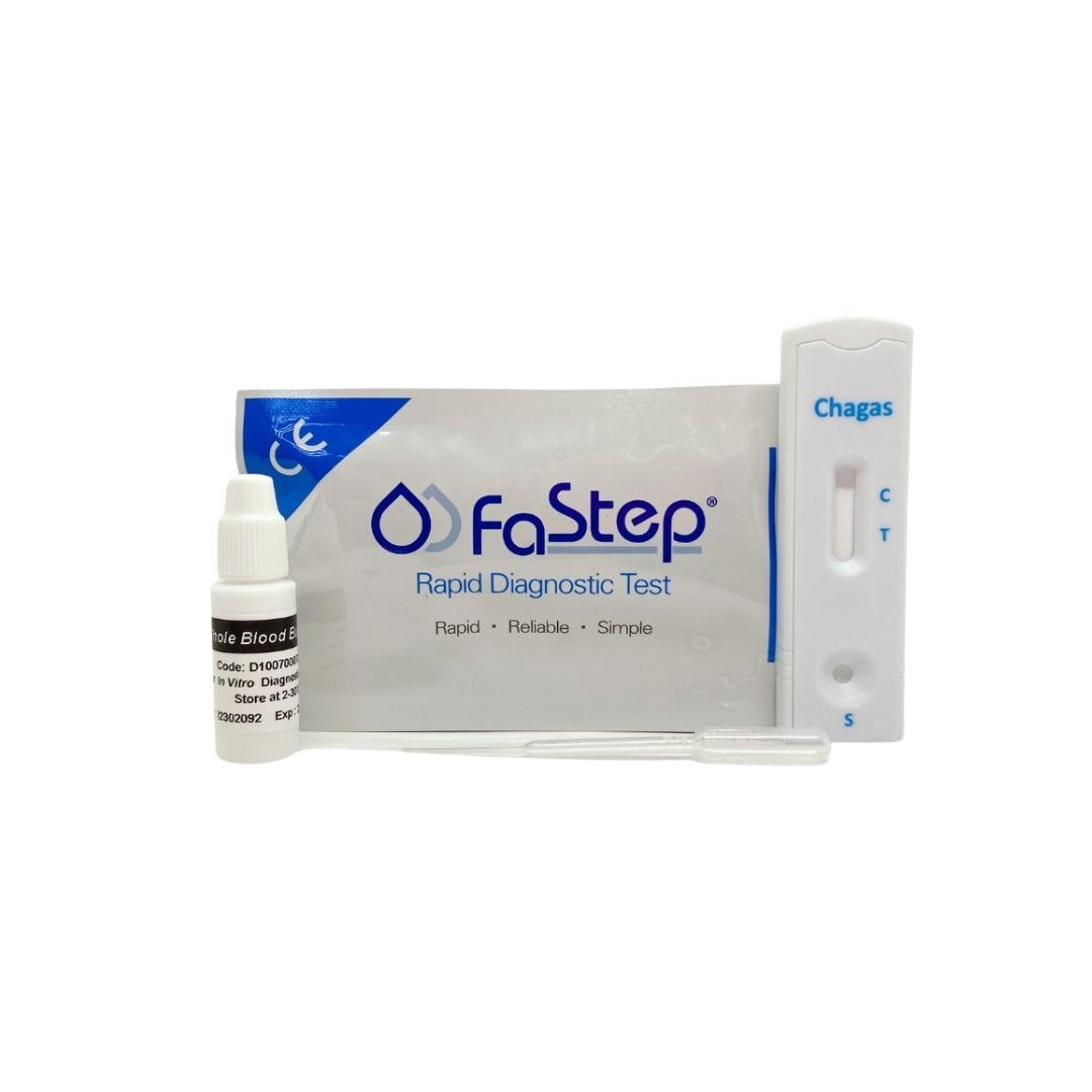 Kit 40 Test Chagas en Sangre - Vista del cassette - RapidTest Chile