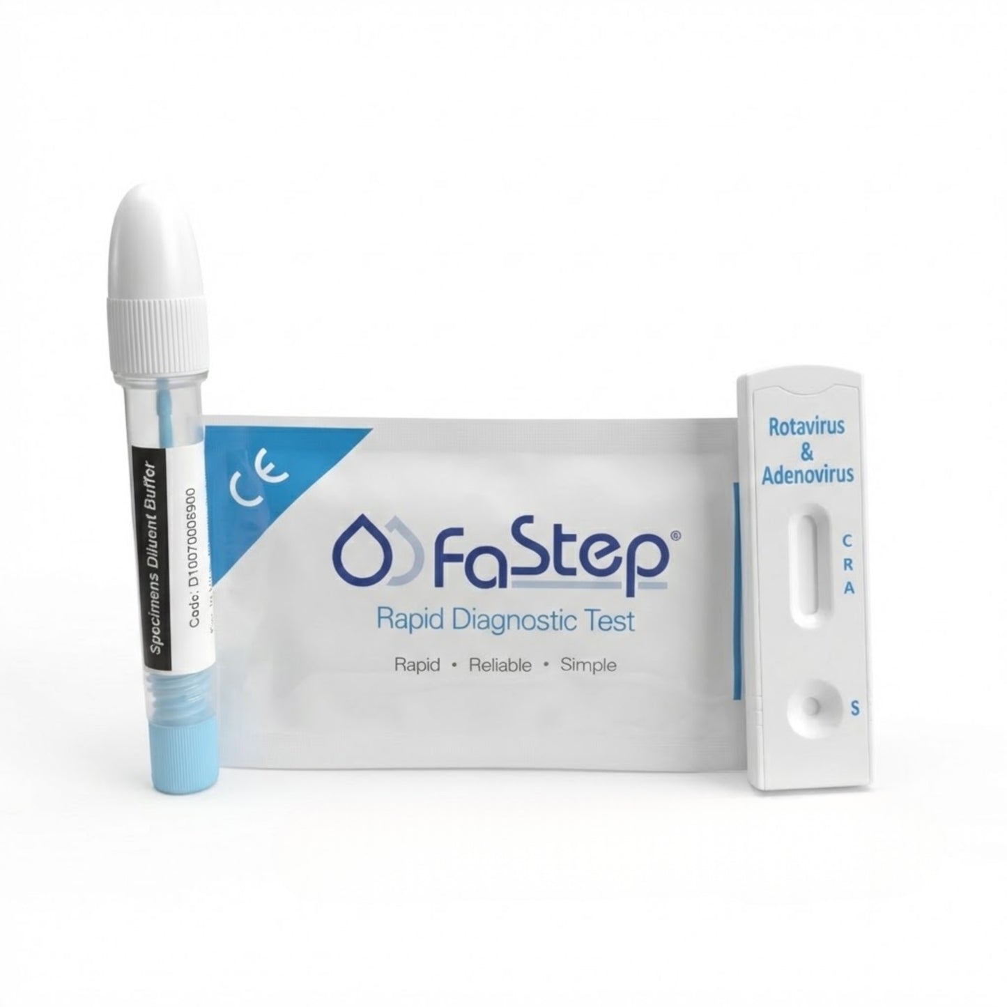 Kit 25 Test Rotavirus + Adenovirus - Heces