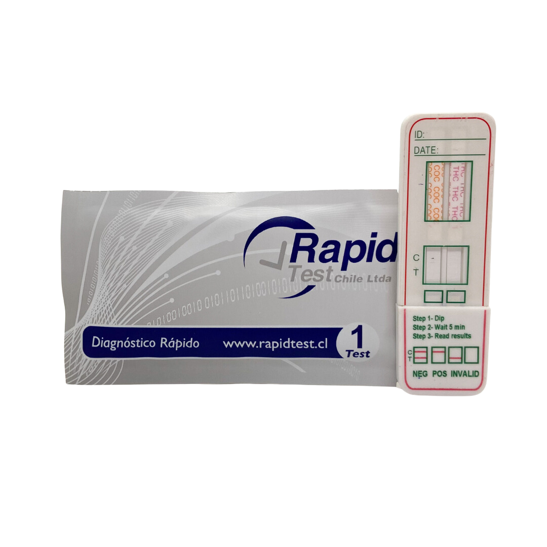 Test Multi 2 Drogas en Orina - Presentación del producto - RapidTest Chile
