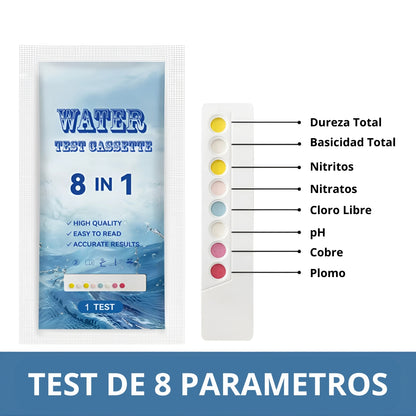 Tiras 8 Parámetros Agua - Presentación del producto - RapidTest Chile